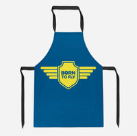 Thumbnail for Born To Fly & Badge Designed Kitchen Aprons