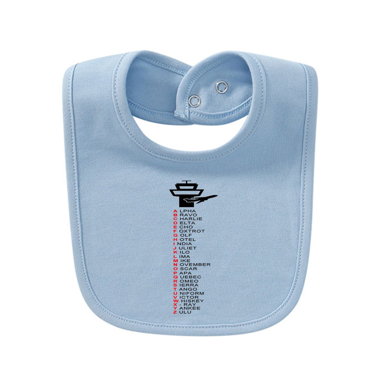 Aviation Alphabet Designed Baby Saliva & Feeding Towels