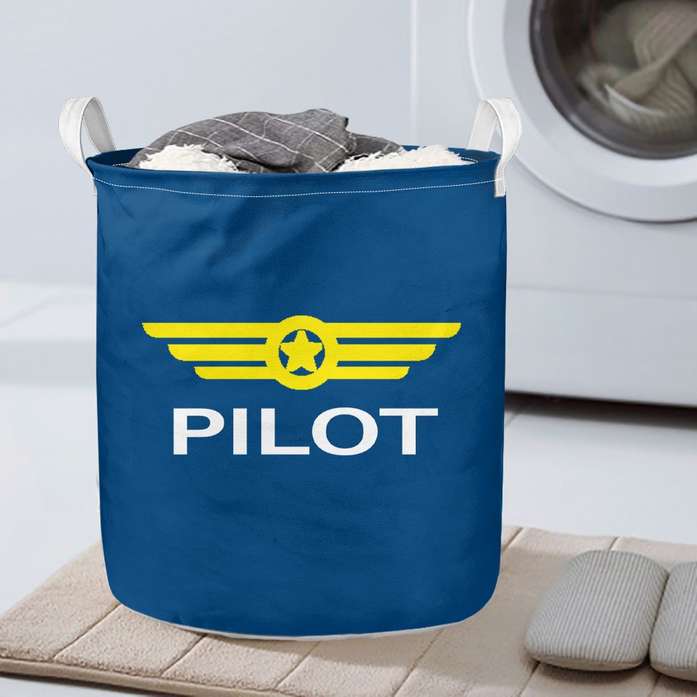 Pilot & Badge Designed Laundry Baskets