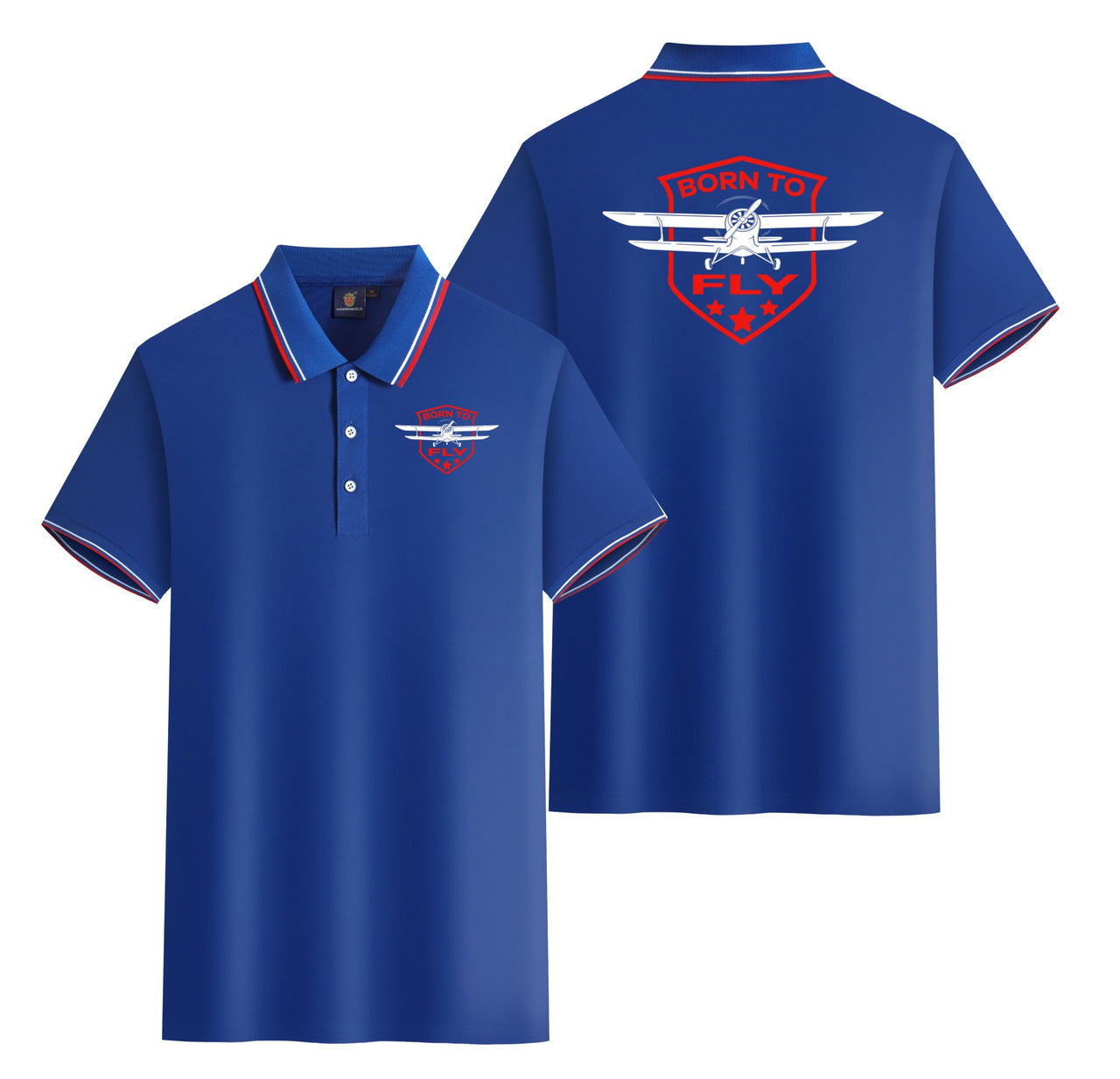Born To Fly Designed Designed Stylish Polo T-Shirts (Double-Side)