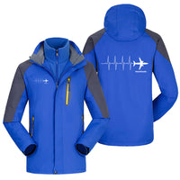 Thumbnail for Aviation Heartbeats Designed Thick Skiing Jackets