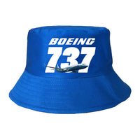 Thumbnail for Super Boeing 737+Text Designed Summer & Stylish Hats