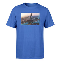 Thumbnail for Amazing City View from Helicopter Cockpit Designed T-Shirts