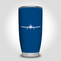Thumbnail for Piper PA28 Silhouette Plane Designed Tumbler Travel Mugs
