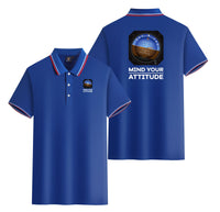 Thumbnail for Mind Your Attitude Designed Stylish Polo T-Shirts (Double-Side)