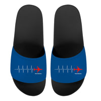 Thumbnail for Aviation Heartbeats Designed Sport Slippers