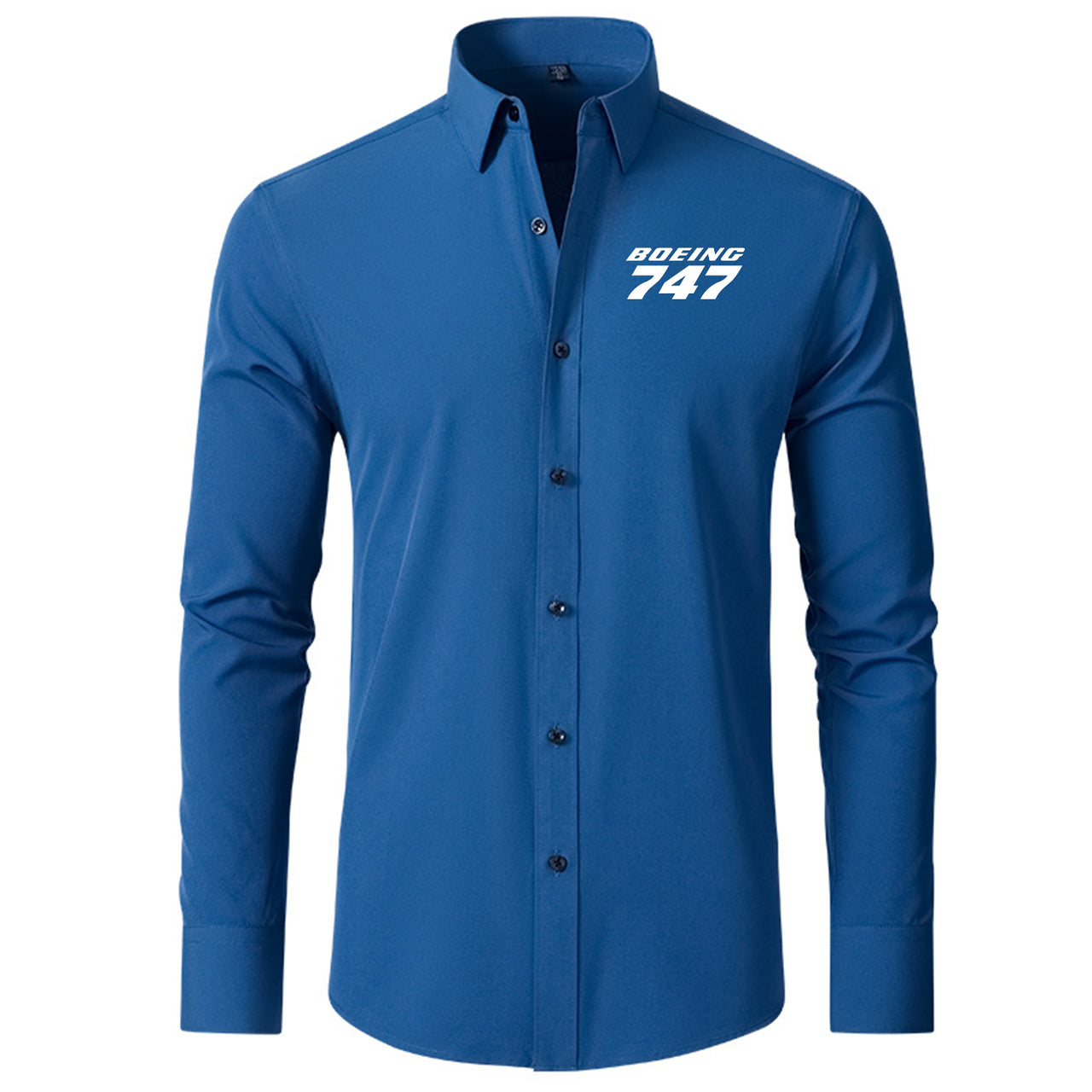 Boeing 747 & Text Designed Long Sleeve Shirts
