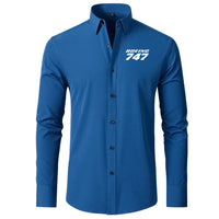 Thumbnail for Boeing 747 & Text Designed Long Sleeve Shirts