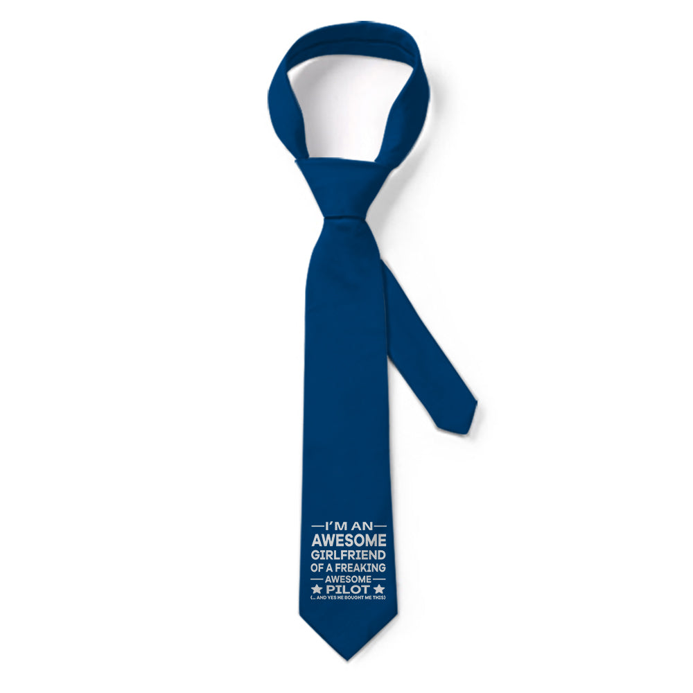 I am an Awesome Girlfriend Tie - view 2