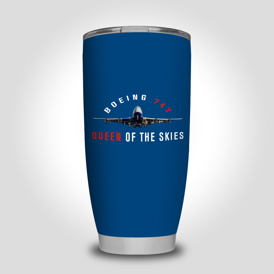 Boeing 747 Queen of the Skies Designed Tumbler Travel Mugs