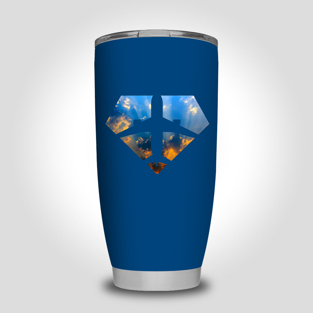 Supermen of The Skies (Sunrise) Designed Tumbler Travel Mugs