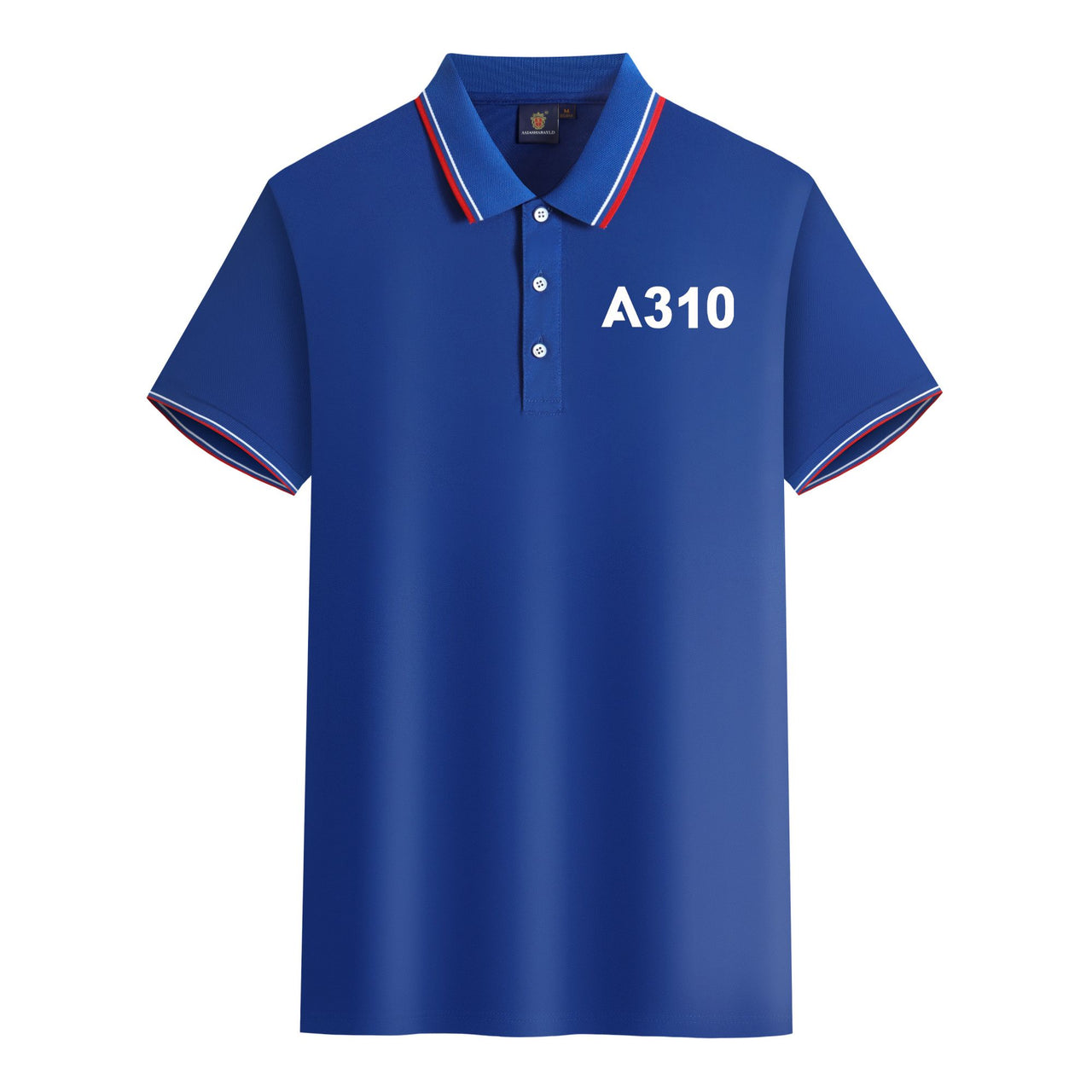 A310 Flat Text Designed Stylish Polo T-Shirts