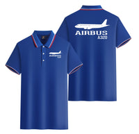 Thumbnail for Airbus A320 Printed Designed Stylish Polo T-Shirts (Double-Side)