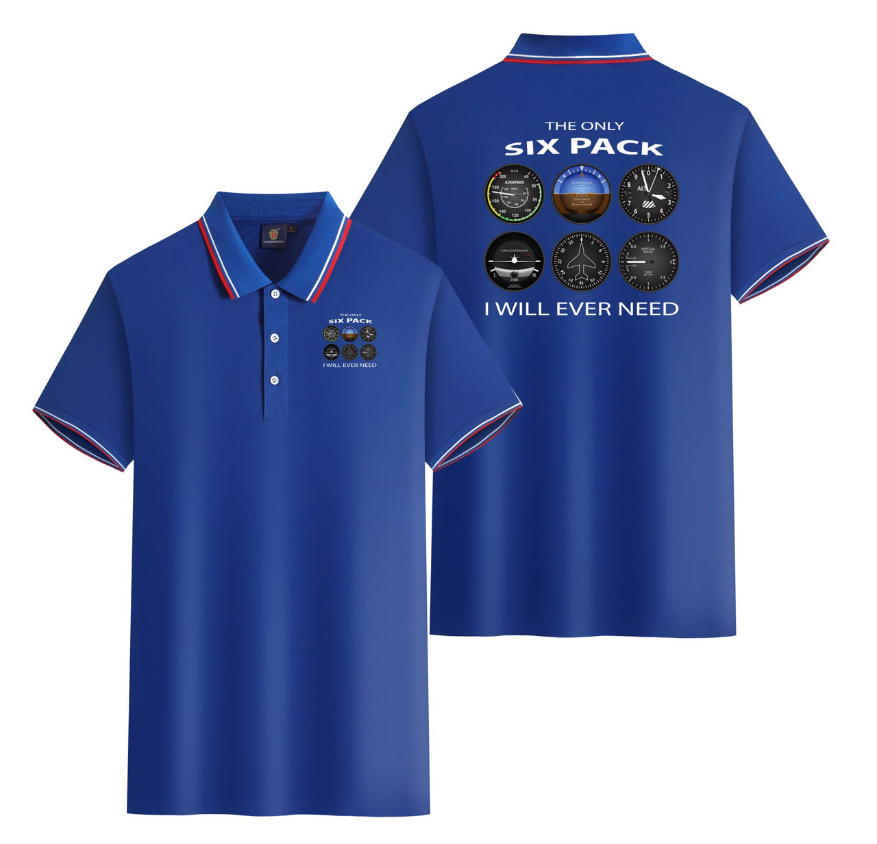 The Only Six Pack I Will Ever Need Designed Stylish Polo T-Shirts (Double-Side)