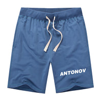 Thumbnail for Antonov & Text Designed Cotton Shorts