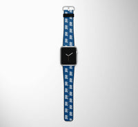 Thumbnail for Super Boeing 737+Text Designed Leather Apple Watch Straps