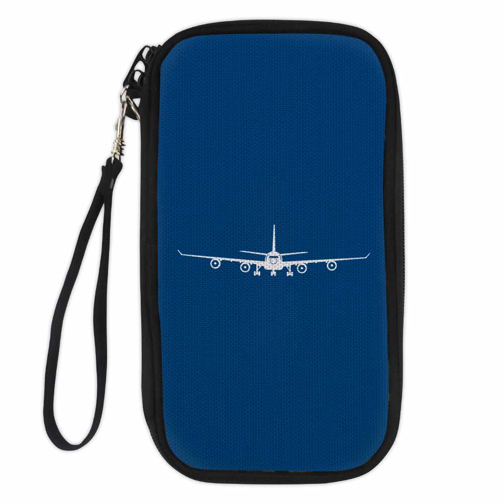 Airbus A340 Silhouette Designed Travel Cases & Wallets