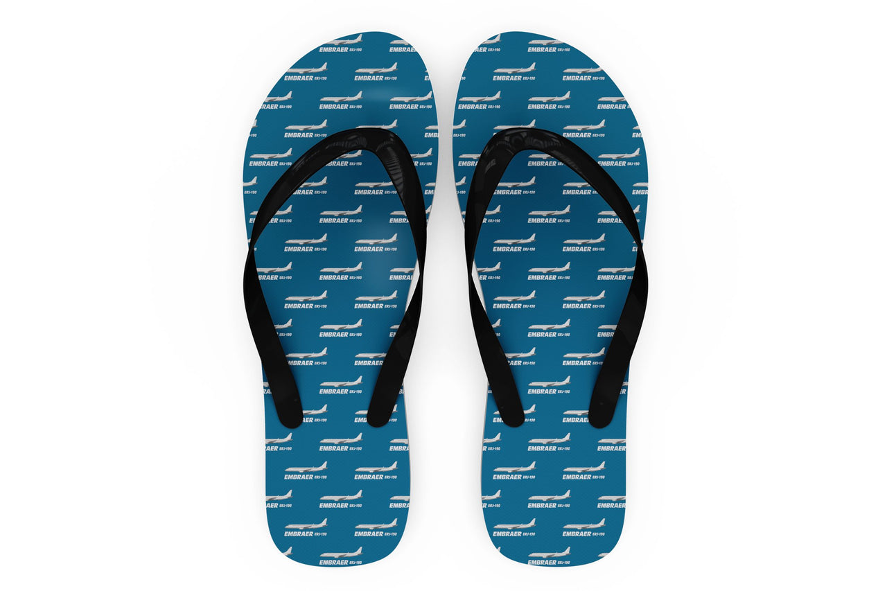 The Embraer ERJ-190 Designed Slippers (Flip Flops)