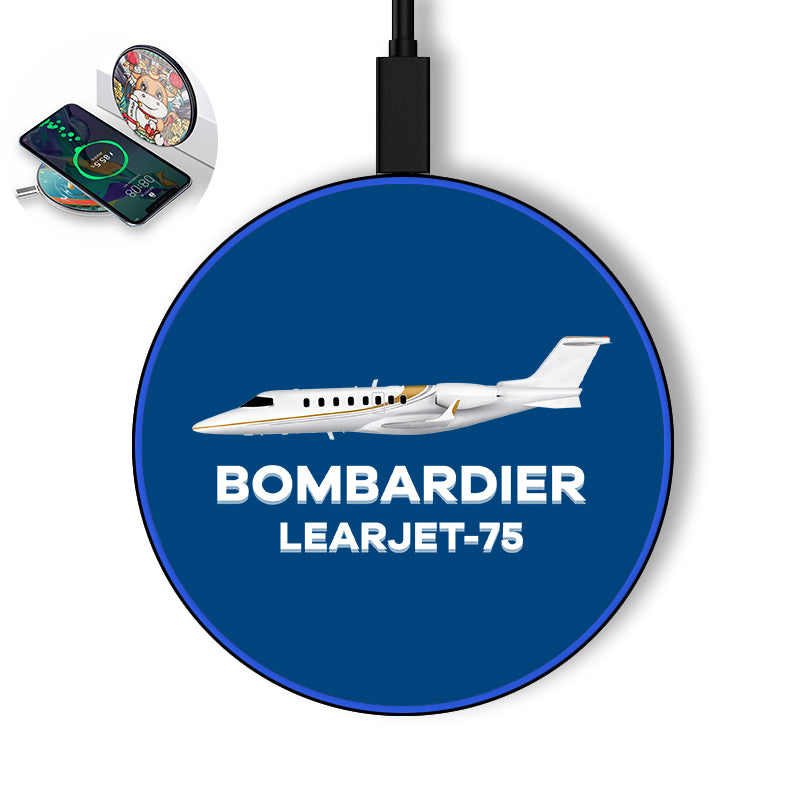 The Bombardier Learjet 75 Designed Wireless Chargers