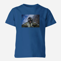 Thumbnail for Amazing Military Pilot Selfie Designed Children T-Shirts