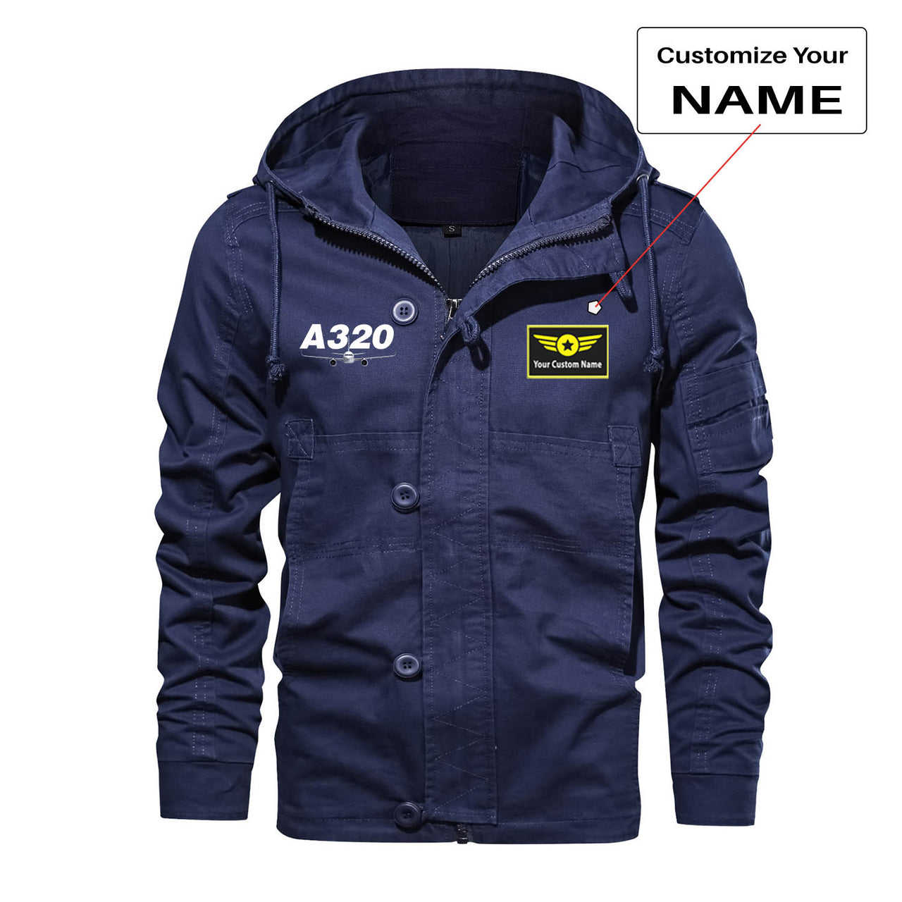 Super Airbus A320 Designed Cotton Jackets