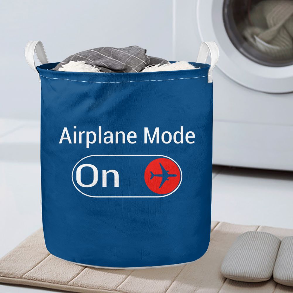 Airplane Mode On Designed Laundry Baskets