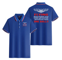Thumbnail for Flying One Ball Designed Stylish Polo T-Shirts (Double-Side)