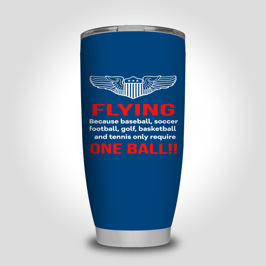 Flying One Ball Designed Tumbler Travel Mugs