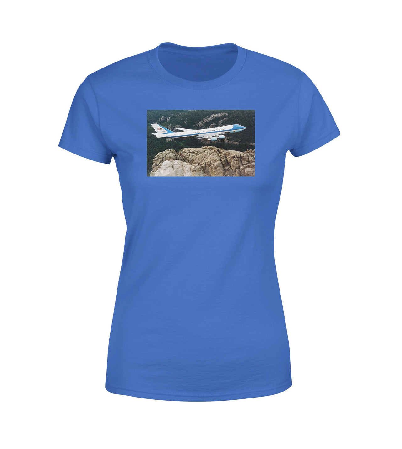Cruising United States Of America Boeing 747 Designed Women T-Shirts