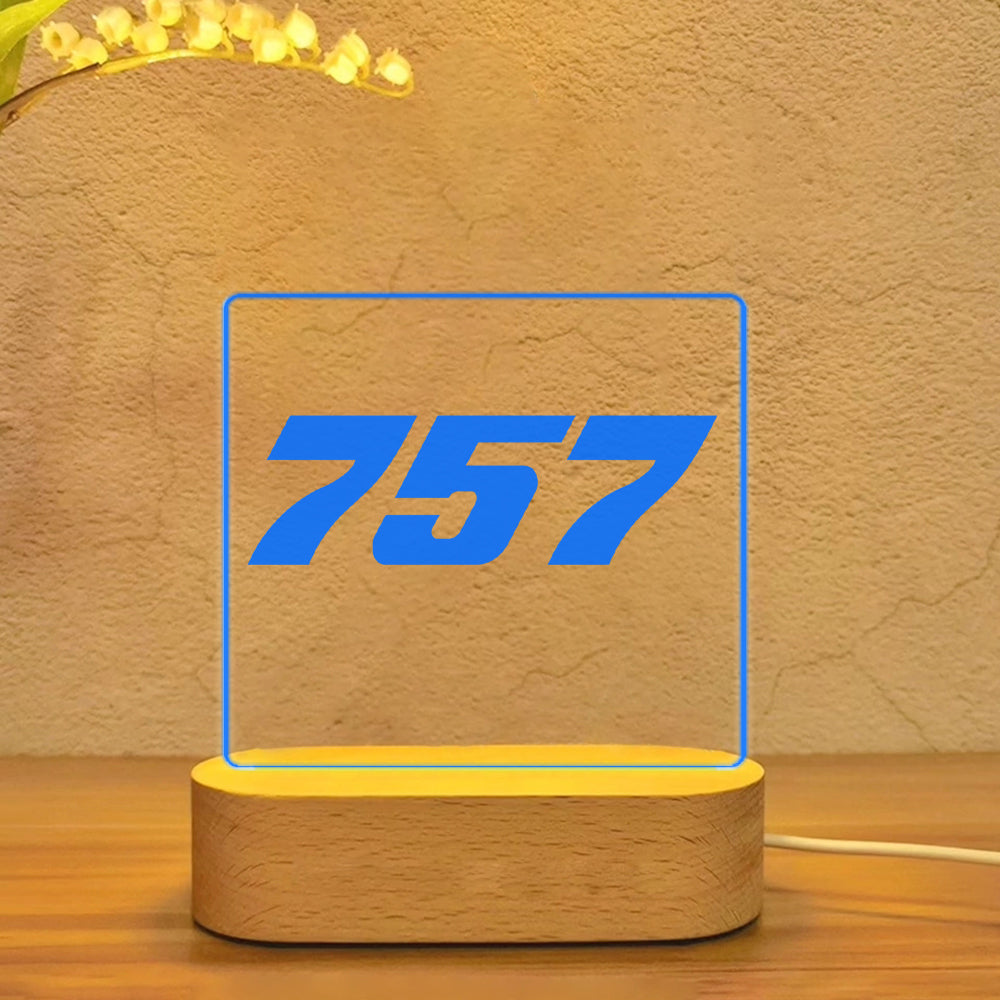 757 Flat Text Designed Night Lamp