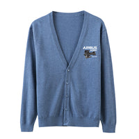 Thumbnail for Airbus A380 & Trent 900 Engine Designed Cardigan Sweaters