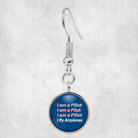 Thumbnail for I Fly Airplanes Designed Earrings