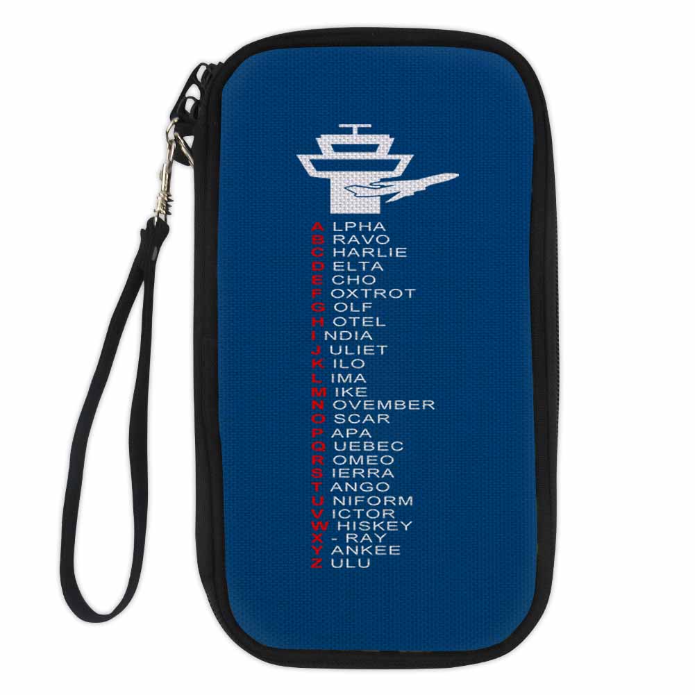 Aviation Alphabet Designed Travel Cases & Wallets