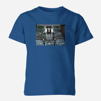 Thumbnail for Airbus A320 Cockpit Designed Children T-Shirts
