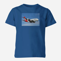 Thumbnail for Landing Qantas A380 Designed Children T-Shirts