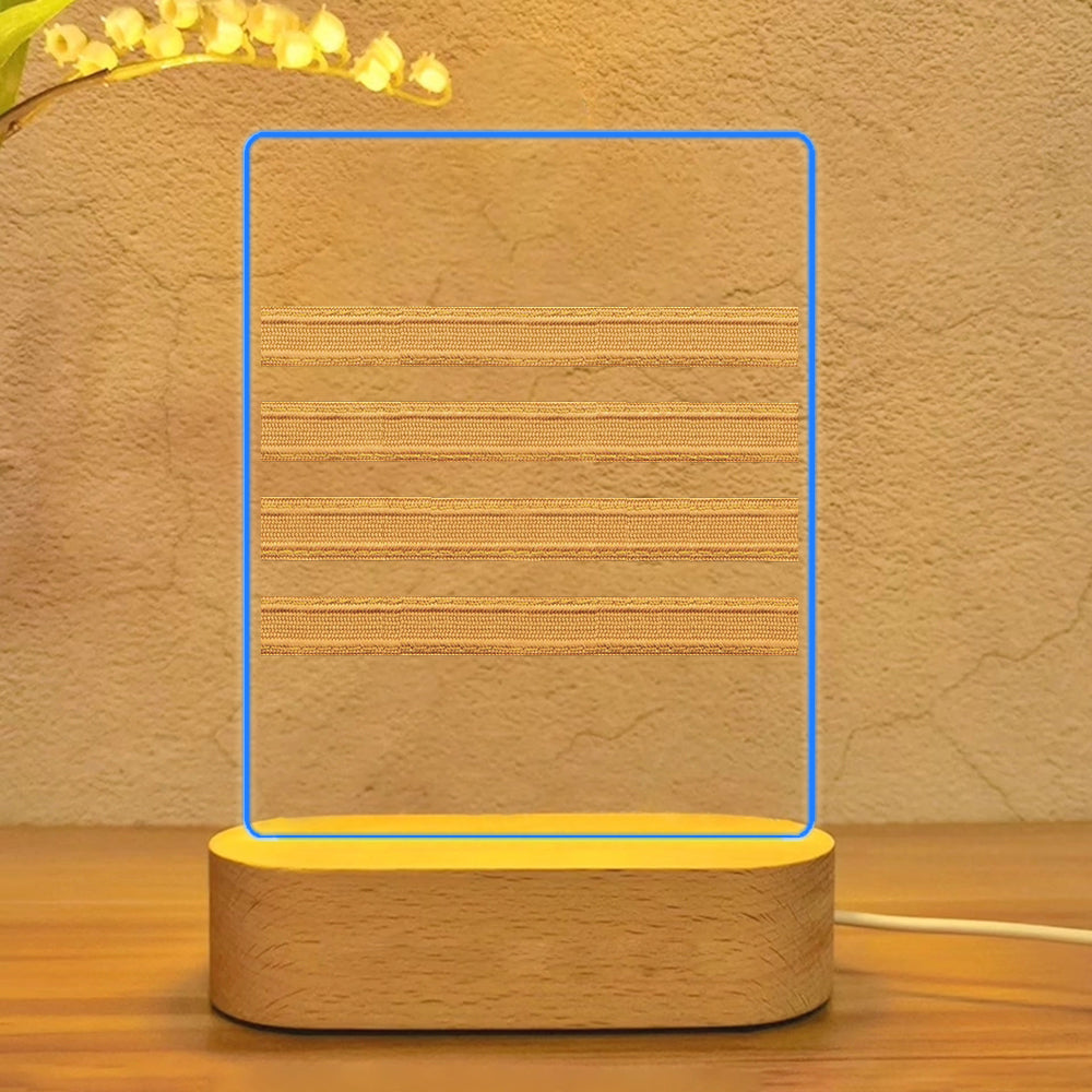 Pilot Epaulette 4 Lines Designed Night Lamp