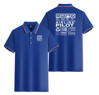Thumbnail for Airline Pilot Label Designed Stylish Polo T-Shirts (Double-Side)