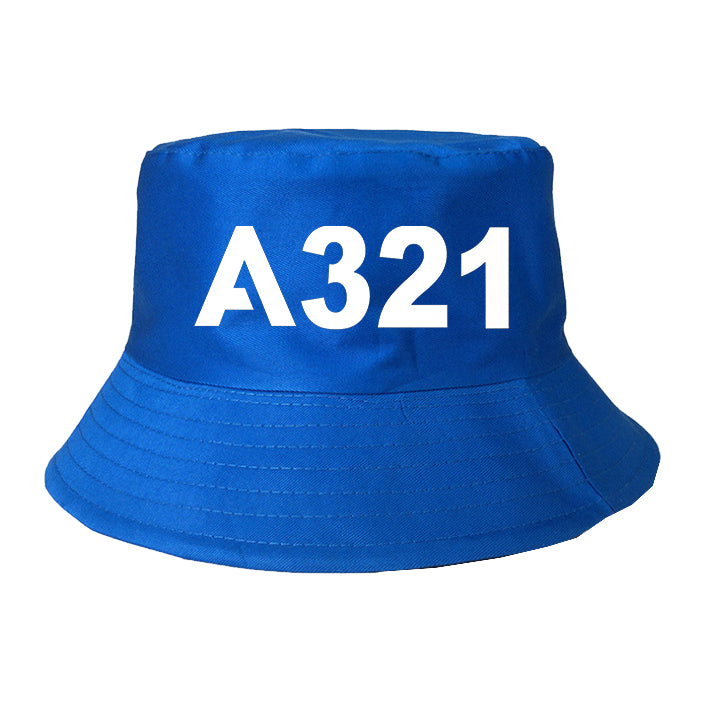 A321 Flat Text Designed Summer & Stylish Hats