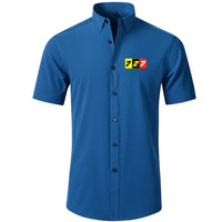 Thumbnail for Flat Colourful 727 Designed Short Sleeve Shirts