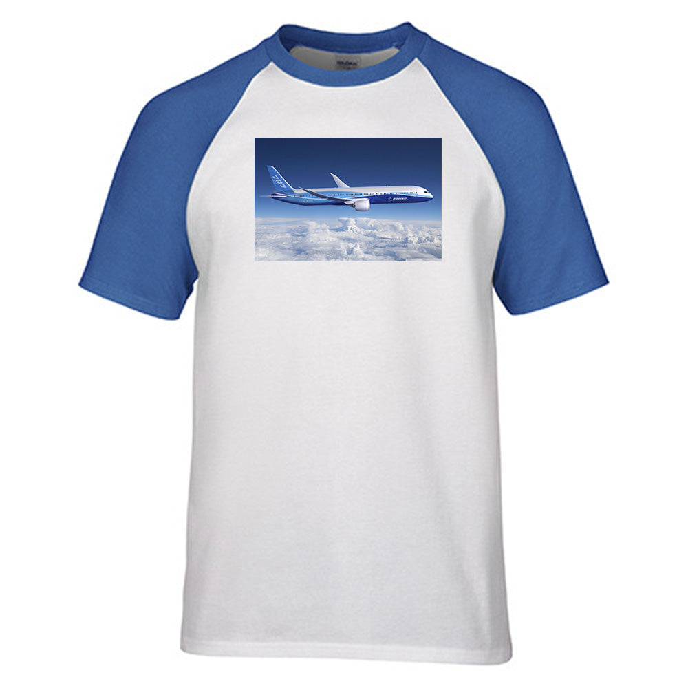 Boeing 787 Dreamliner Designed Raglan T-Shirts