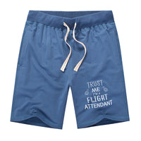 Thumbnail for Trust Me I'm a Flight Attendant Designed Cotton Shorts