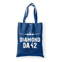 Thumbnail for Diamond DA42 & Plane Designed Tote Bags