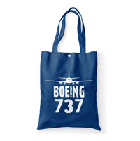 Thumbnail for Boeing 737 & Plane Designed Tote Bags