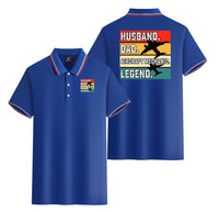 Thumbnail for Husband & Dad & Aircraft Mechanic & Legend Designed Stylish Polo T-Shirts (Double-Side)