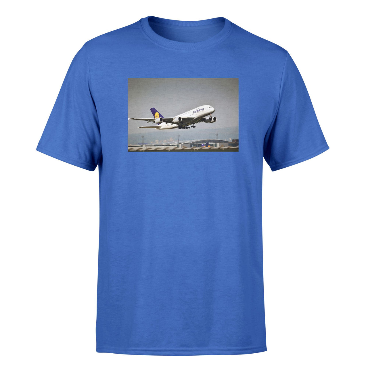 Departing Lufthansa A380 Designed T-Shirts