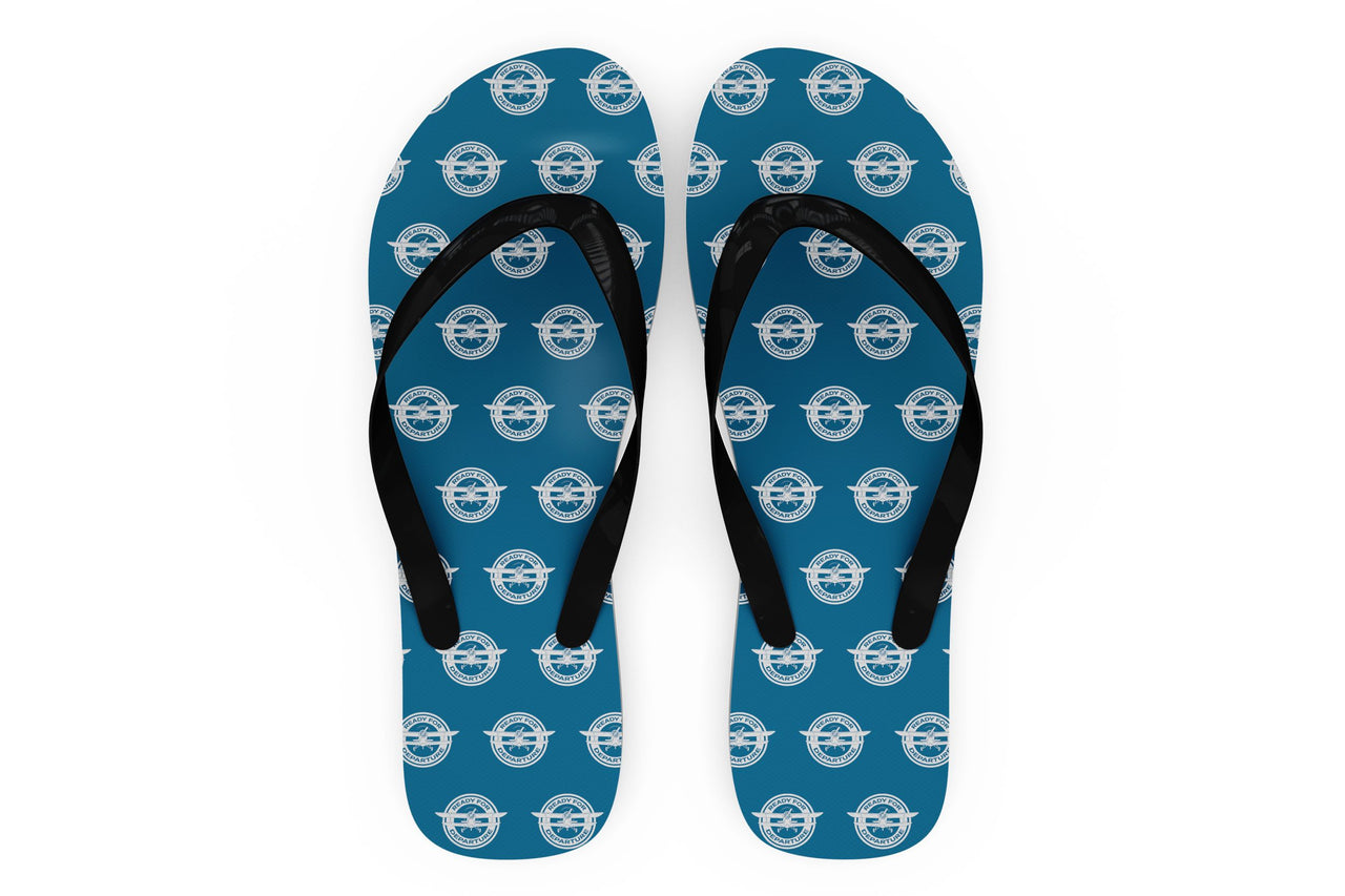 Ready for Departure Designed Slippers (Flip Flops)