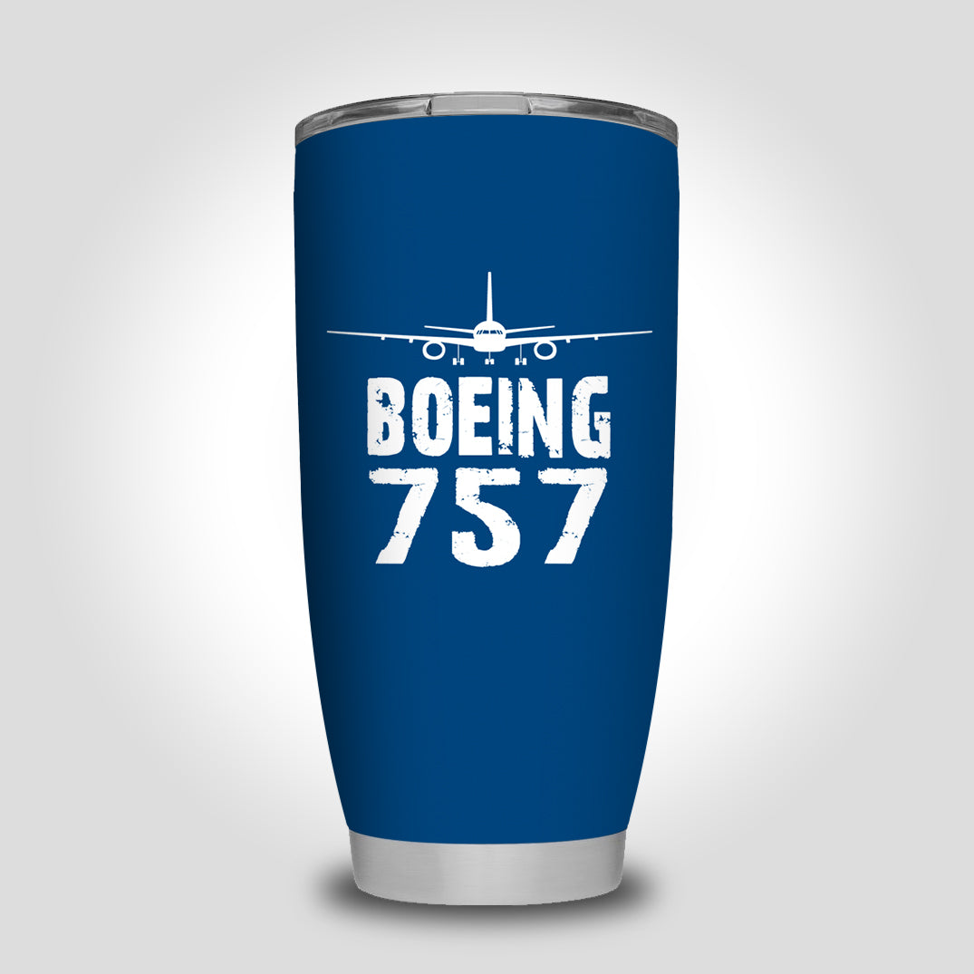 Boeing 757 & Plane Designed Tumbler Travel Mugs