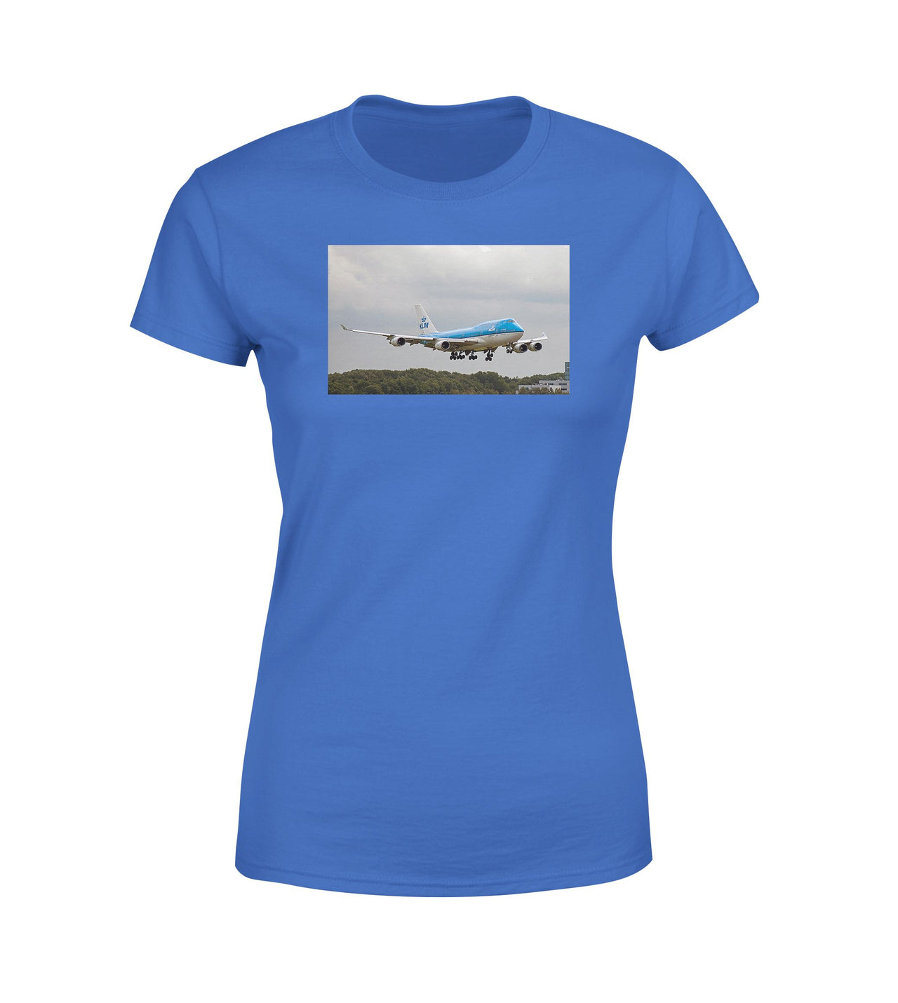 Landing KLM's Boeing 747 Designed Women T-Shirts