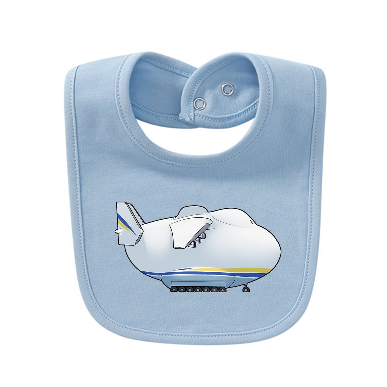 Antonov 225 Side Profile Designed Baby Saliva & Feeding Towels