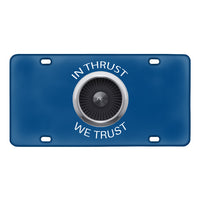 Thumbnail for In Thrust We Trust Designed Metal (License) Plates